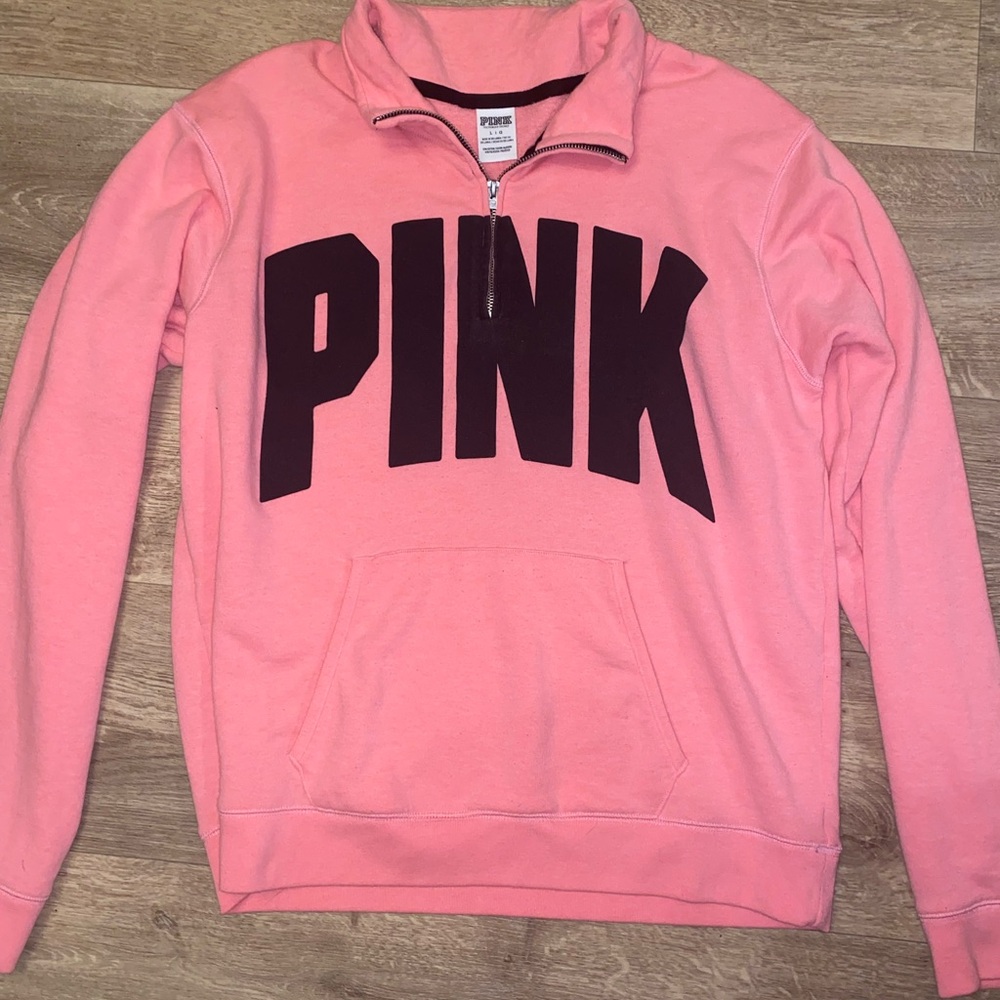 PINK Victoria's Secret Women's Pink Half-Zip